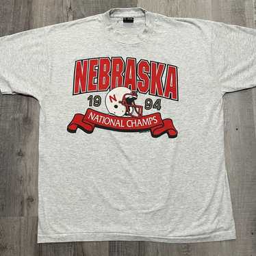 VTG Nebraska Cornhuskers 1994 Grey/Red National C… - image 1