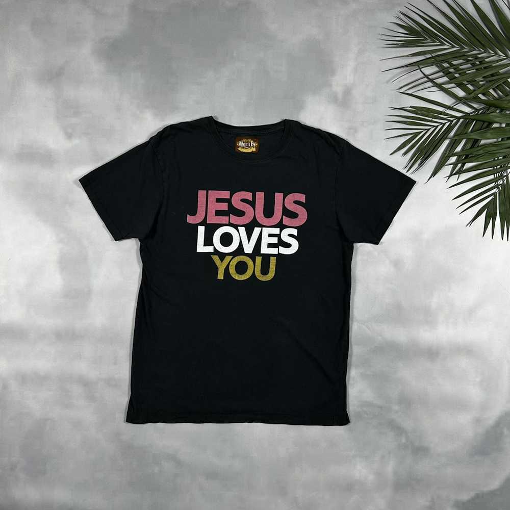 Art × Japanese Brand × Vintage Jesus love you vin… - image 1