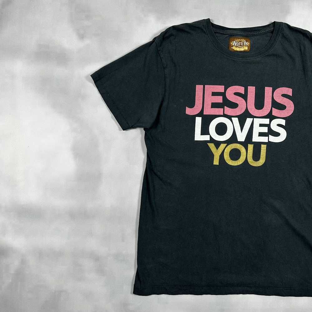 Art × Japanese Brand × Vintage Jesus love you vin… - image 2