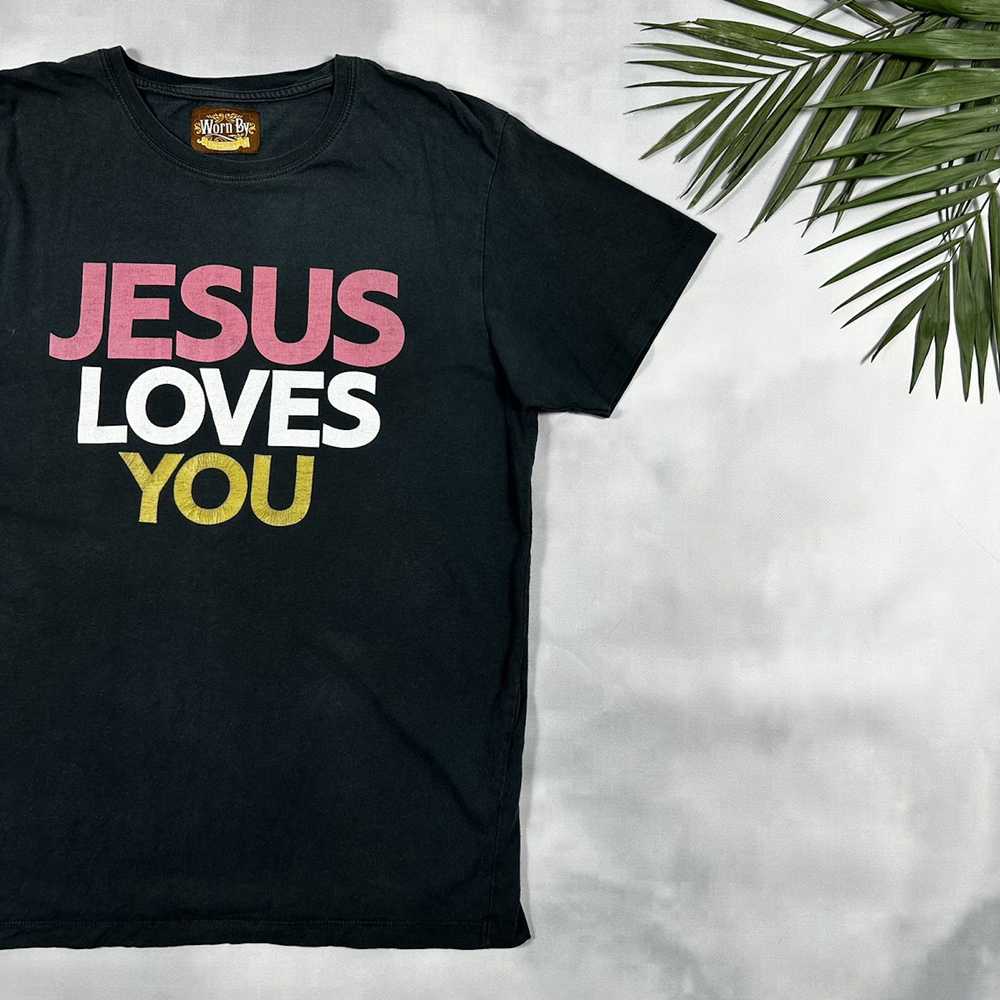 Art × Japanese Brand × Vintage Jesus love you vin… - image 3