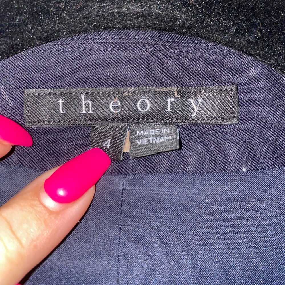 Theory Theory Black Sleeveless Wool Vest SZ. 4 - image 5