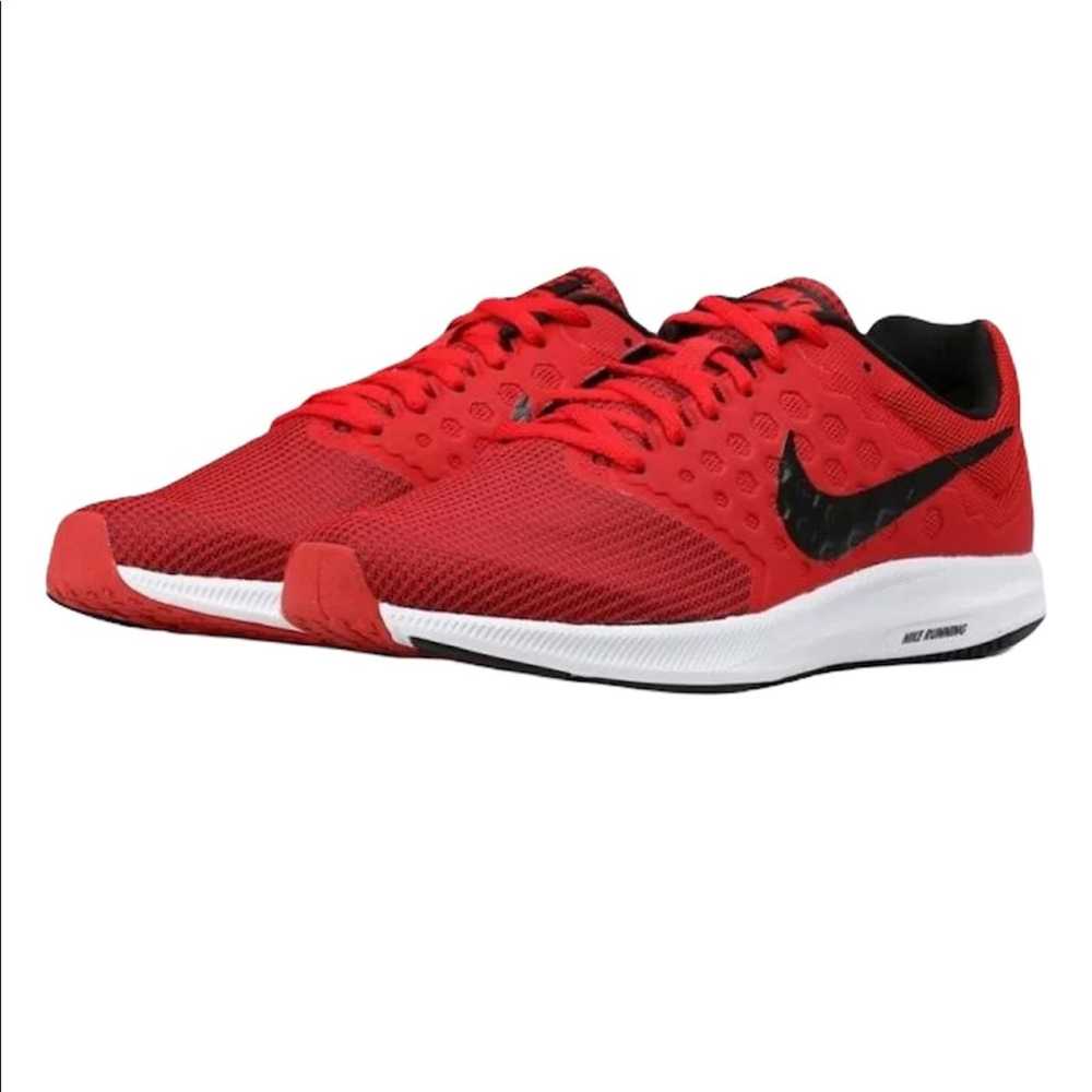 Nike Mens Nike Downshifter 7 Gym Red Sneaker - image 1