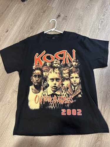 2002 KORN/ UNTOUCHABLE ツアー バンド Tシャツ VTG Korn T Shirt Men Medium Untouchables 2002 World Tour