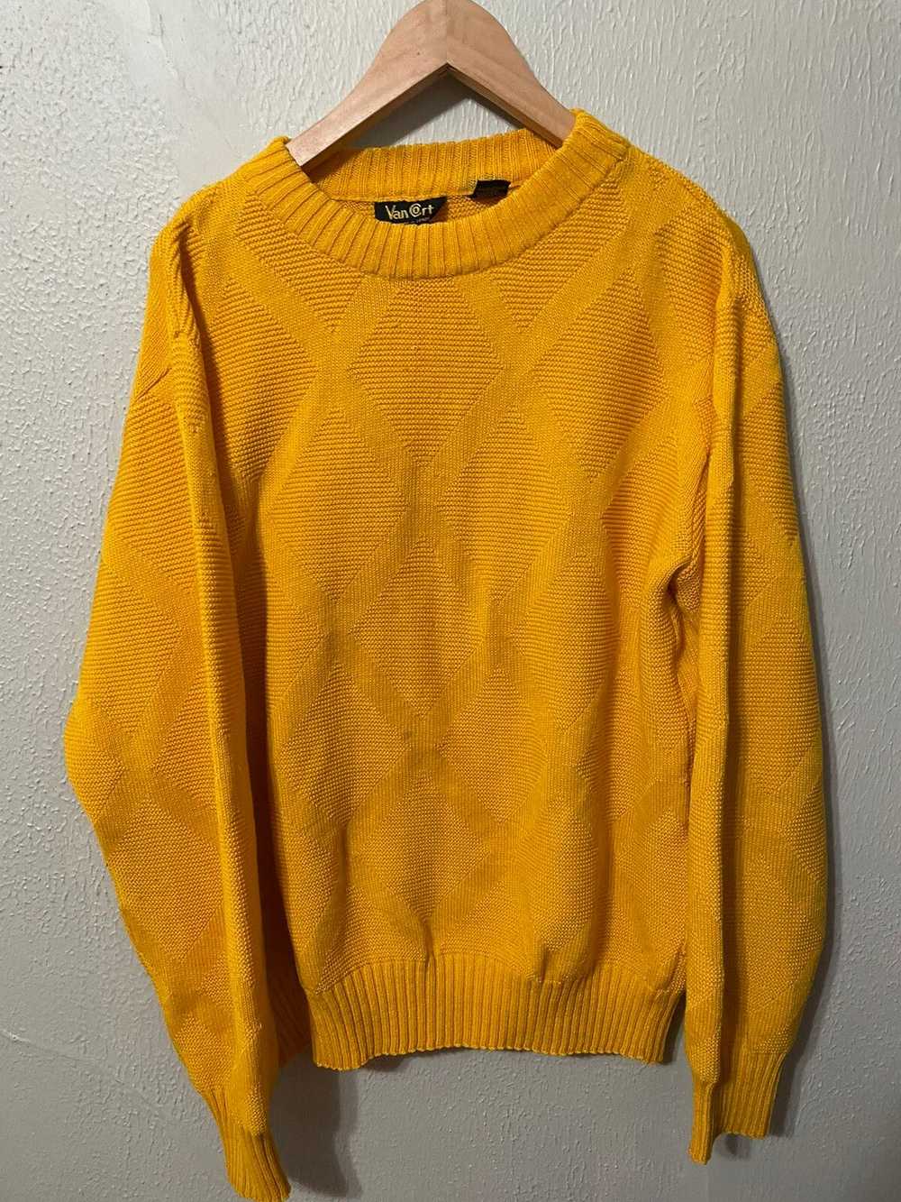 Coloured Cable Knit Sweater × Vintage Vintage Mus… - image 1