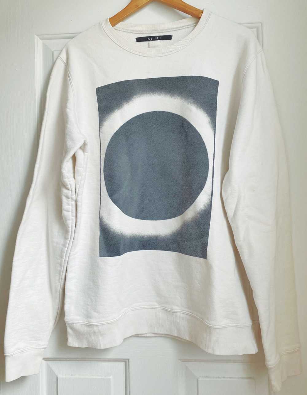 Ksubi Ksubi Eclipse Graphic White Fleece Crewneck… - image 1