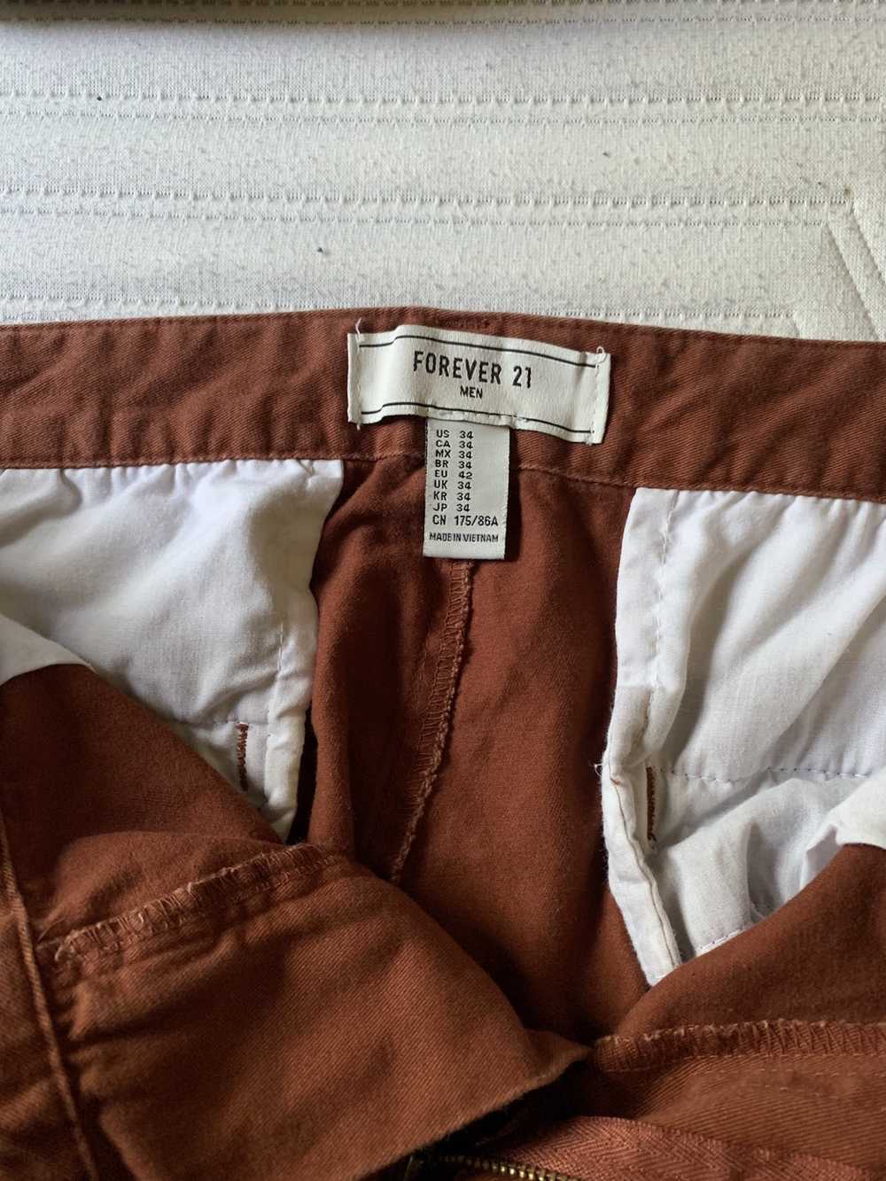 Forever 21 × Streetwear Burnt Orange Casual Pants - image 3