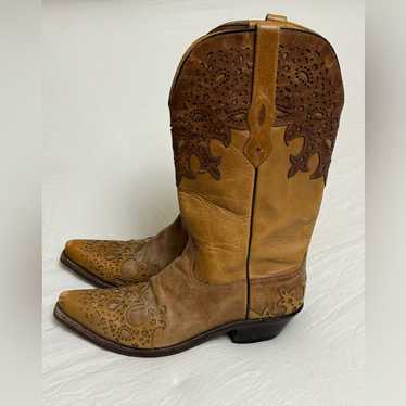 Old online West Youth Western Boot Size 4.5D Style CCY8129G Leather