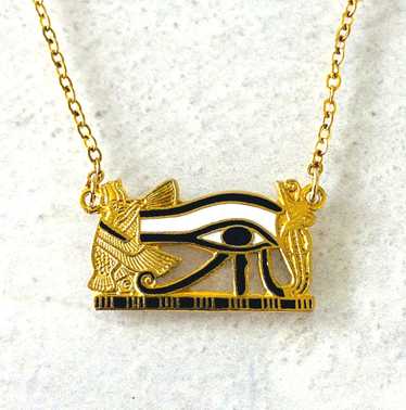 MMA Egyptian Revival Eye of Horus Necklace - image 1