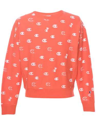 Champion Reverse Weave Printed Sweatshirt - L - image 1