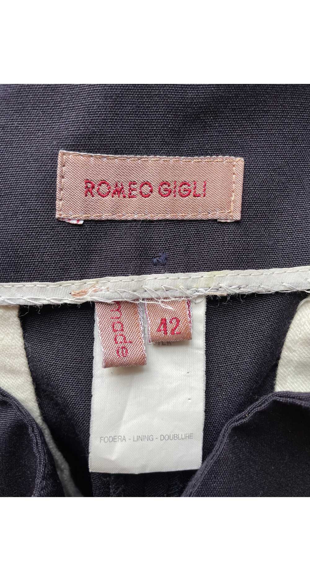 Romeo Gigli 1989-90 F/W Plum Wool High-Waisted Tr… - image 6