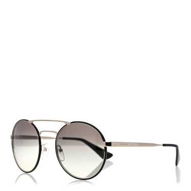 PRADA Round Sunglasses SPR 51S Black Silver - image 1
