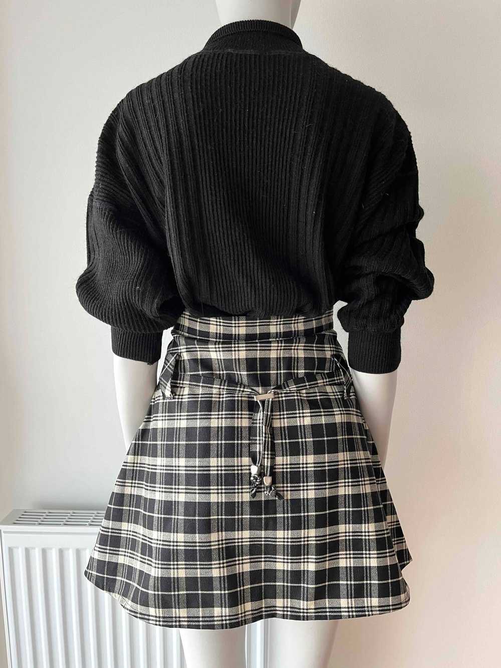 Checked mini skirt - image 3