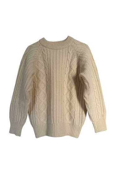 Irish sweater - Shetland Wool Sweater in cream—Mod