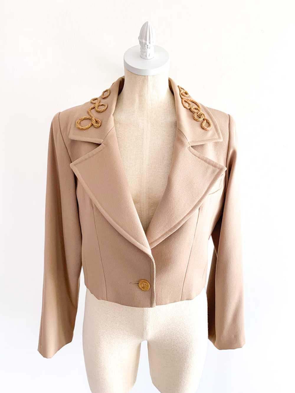 Embellished Calvin Klein Cropped Jacket - image 1