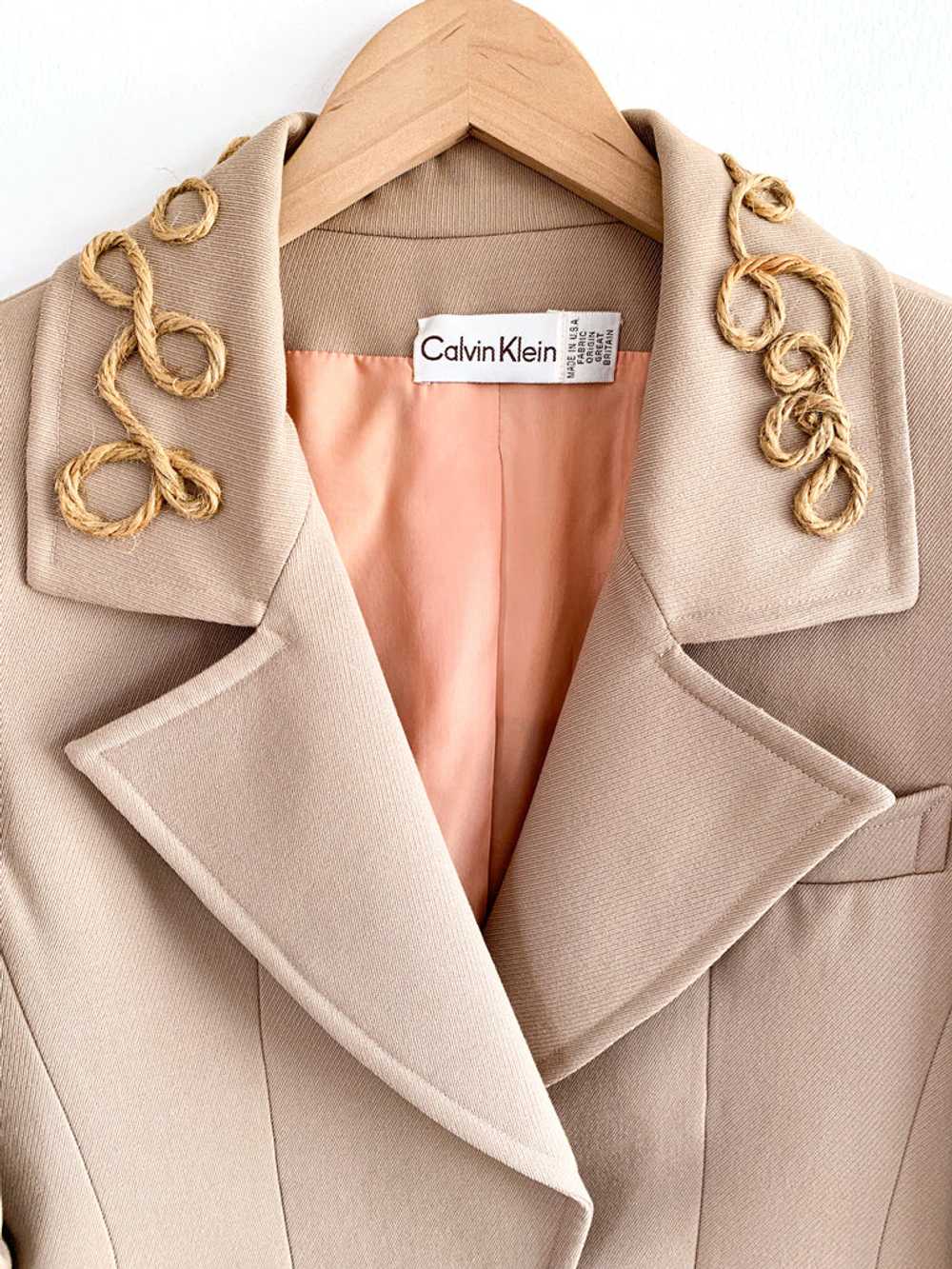 Embellished Calvin Klein Cropped Jacket - image 2