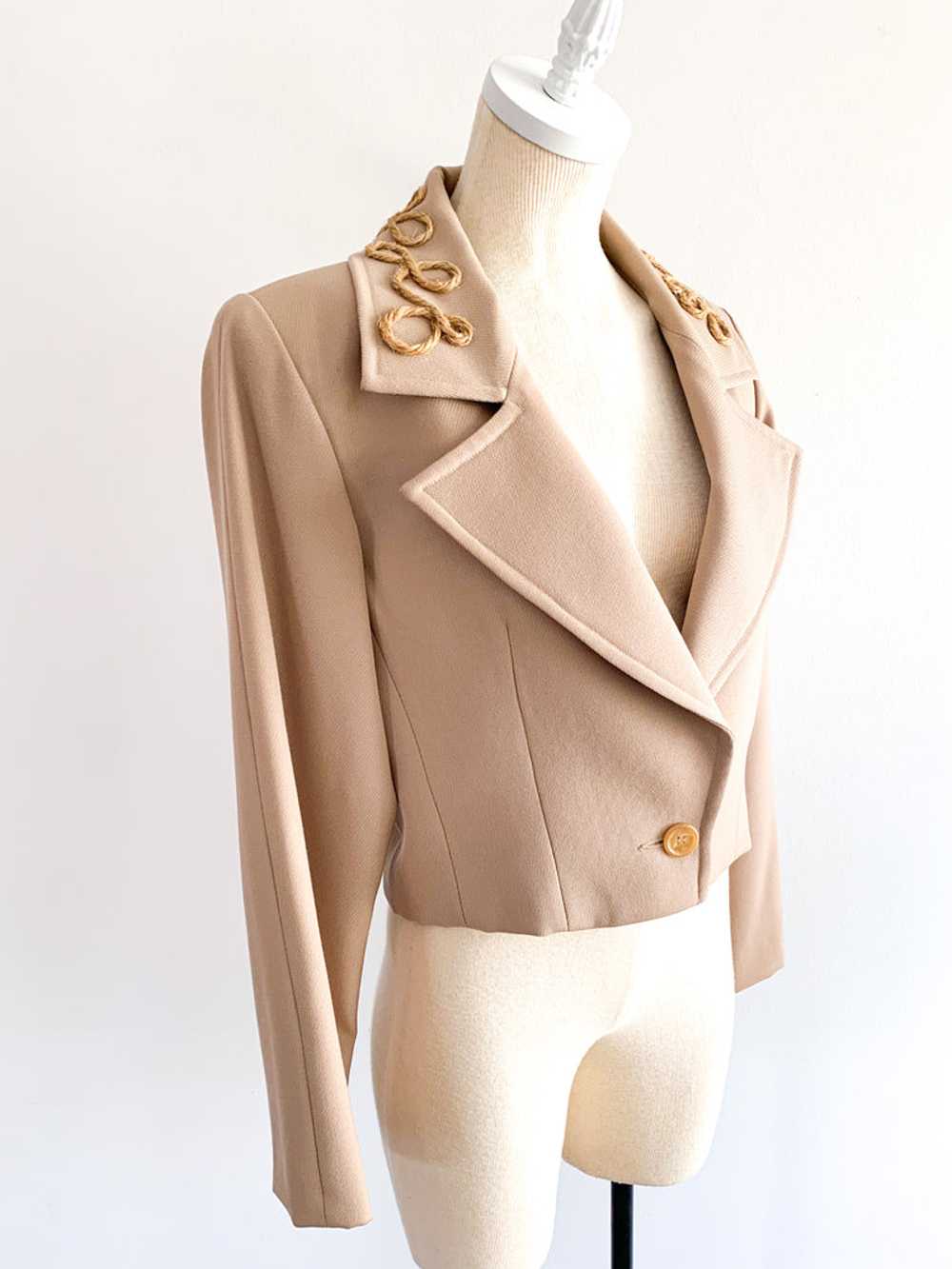 Embellished Calvin Klein Cropped Jacket - image 3