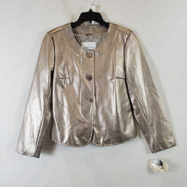 Jaclyn Smith Women's Silver Holiday Jacket SZ M N… - image 1