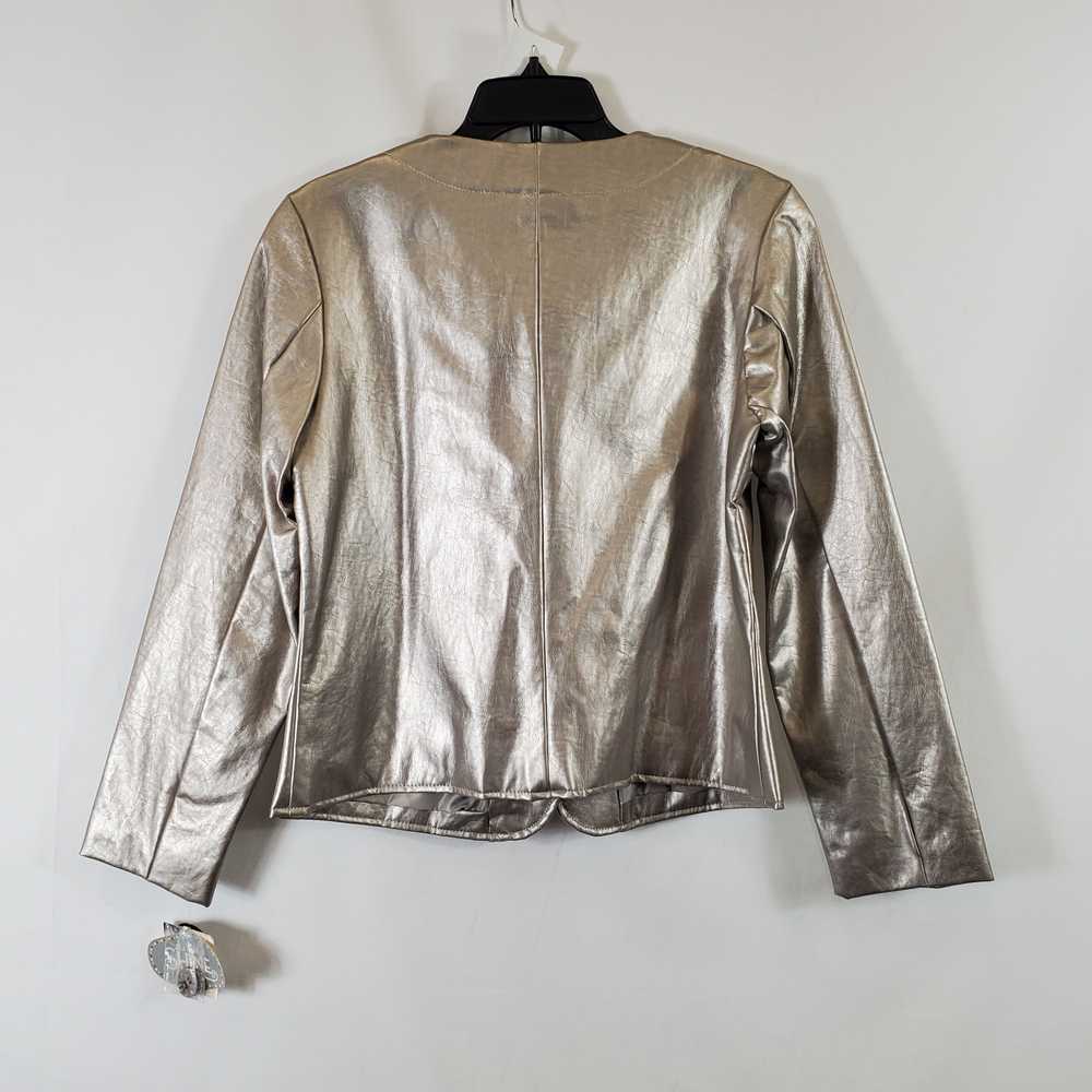 Jaclyn Smith Women's Silver Holiday Jacket SZ M N… - image 5