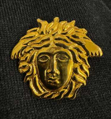 【関税込み】Versace ゴールド キルトピン ブローチ Versace vintage gold brooch - Gem