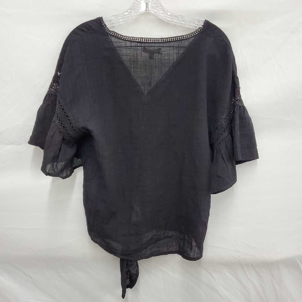 NWT Max Studio Black Lace Blouse Top Size SM - image 2