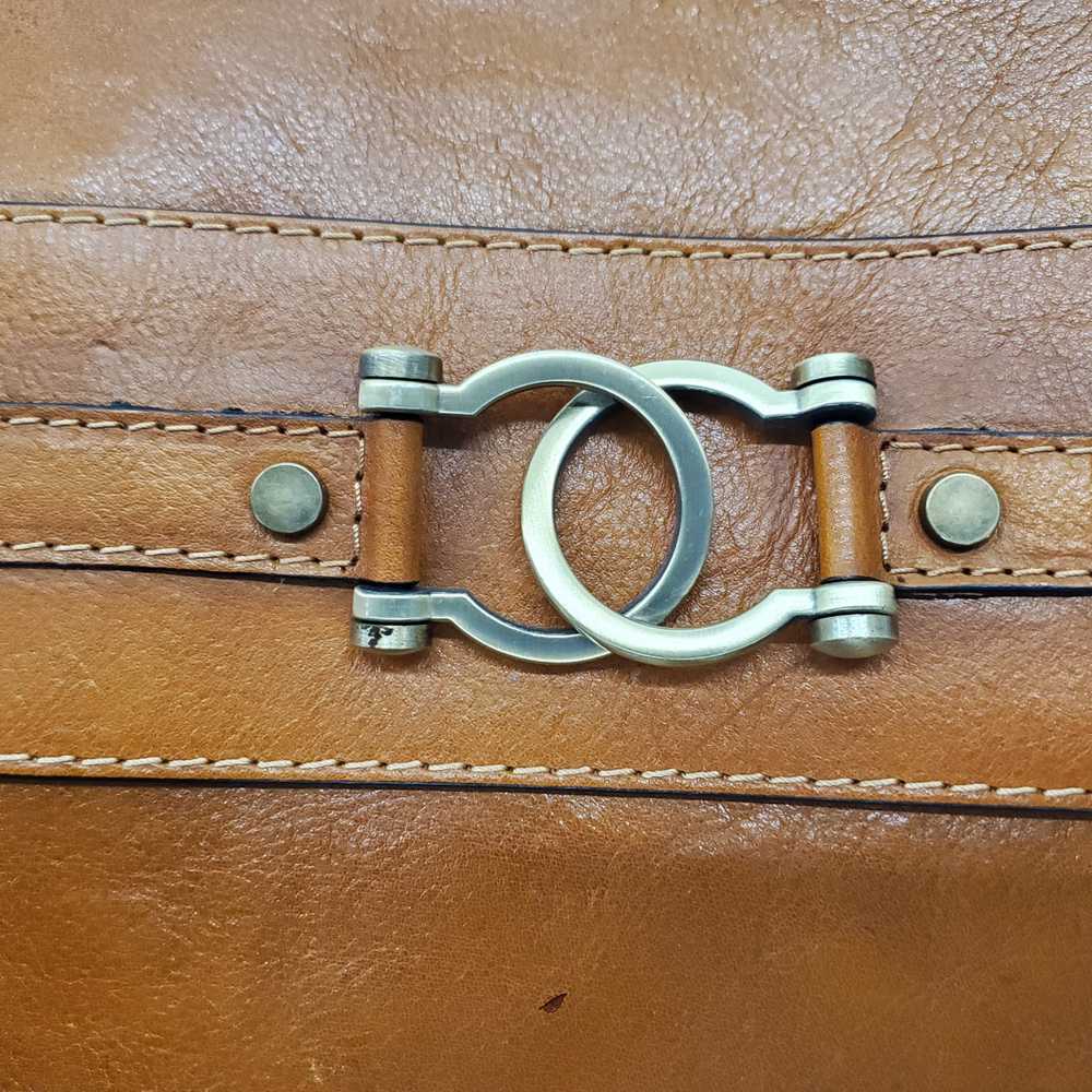 Pratesi Firenze Italian Brown Leather Zippered Cl… - image 2