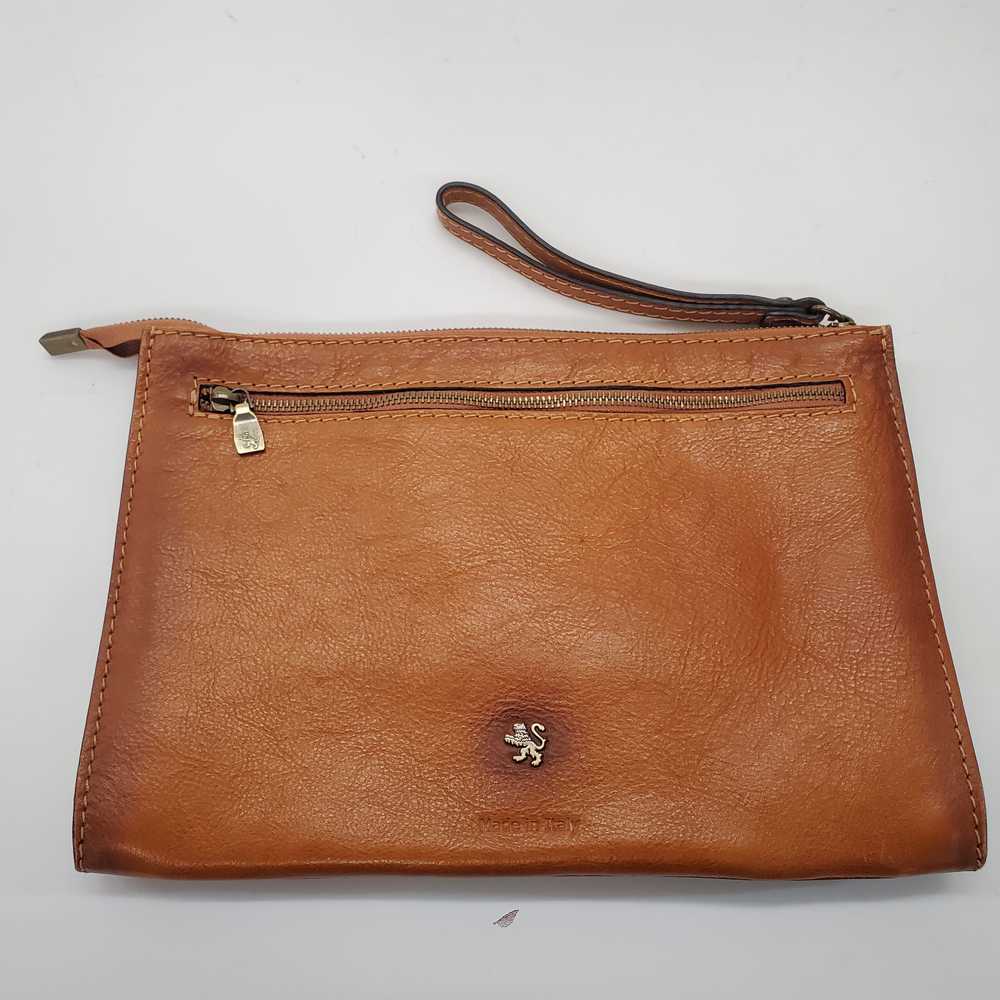 Pratesi Firenze Italian Brown Leather Zippered Cl… - image 3