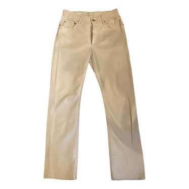 Helmut Lang Leather straight pants - image 1