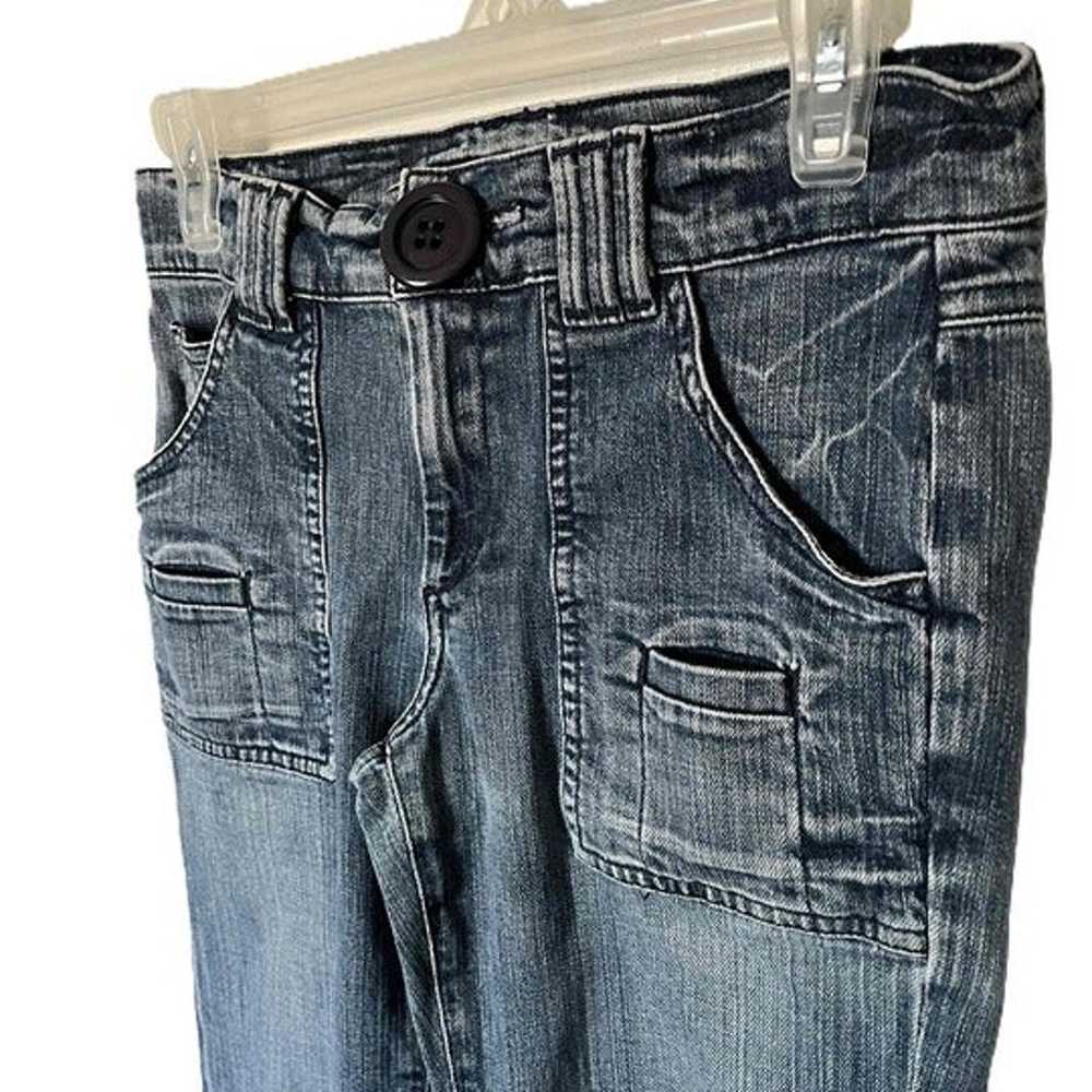 Goldsign Sz 27 Blue Flared Jeans Hippie Wide Stra… - image 3