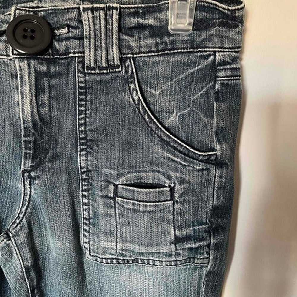 Goldsign Sz 27 Blue Flared Jeans Hippie Wide Stra… - image 5