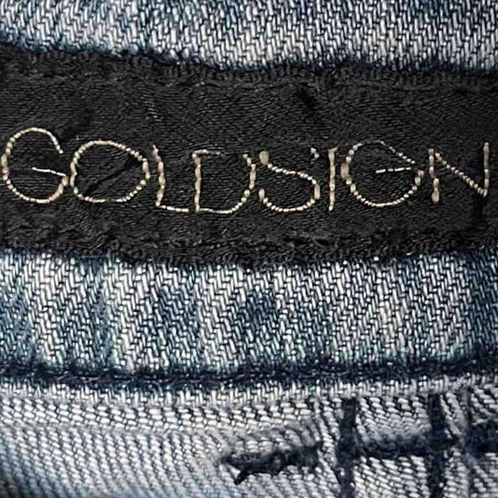 Goldsign Sz 27 Blue Flared Jeans Hippie Wide Stra… - image 9