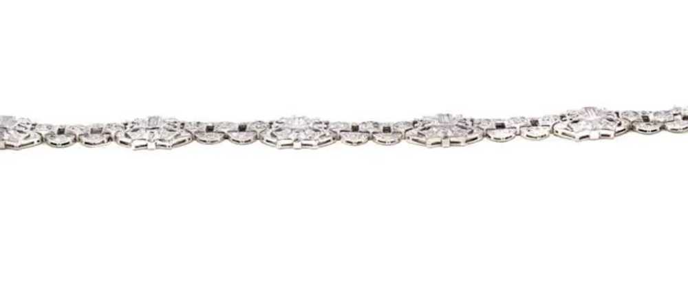 Art Deco Diamond Platinum Bracelet - image 2