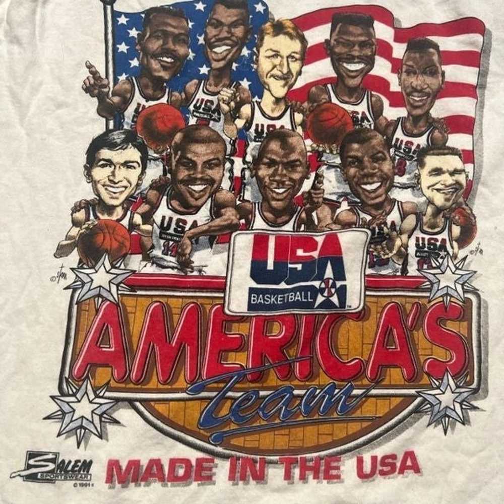 Vintage 1991 USA Basketball “America’s Team” Made… - image 3