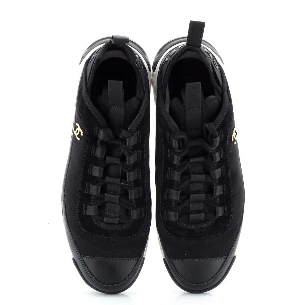 CHANEL Women's CC Cap Toe Logo Sneakers Suede and… - image 2