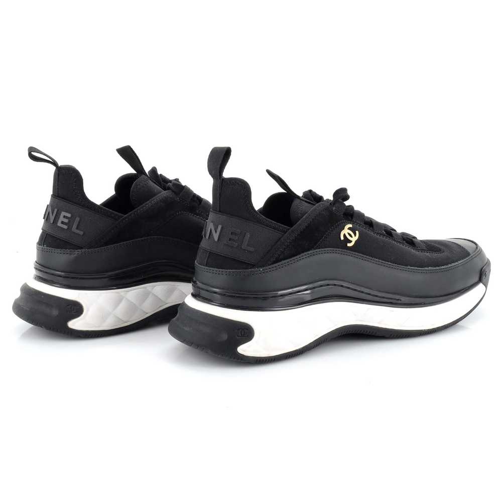 CHANEL Women's CC Cap Toe Logo Sneakers Suede and… - image 3
