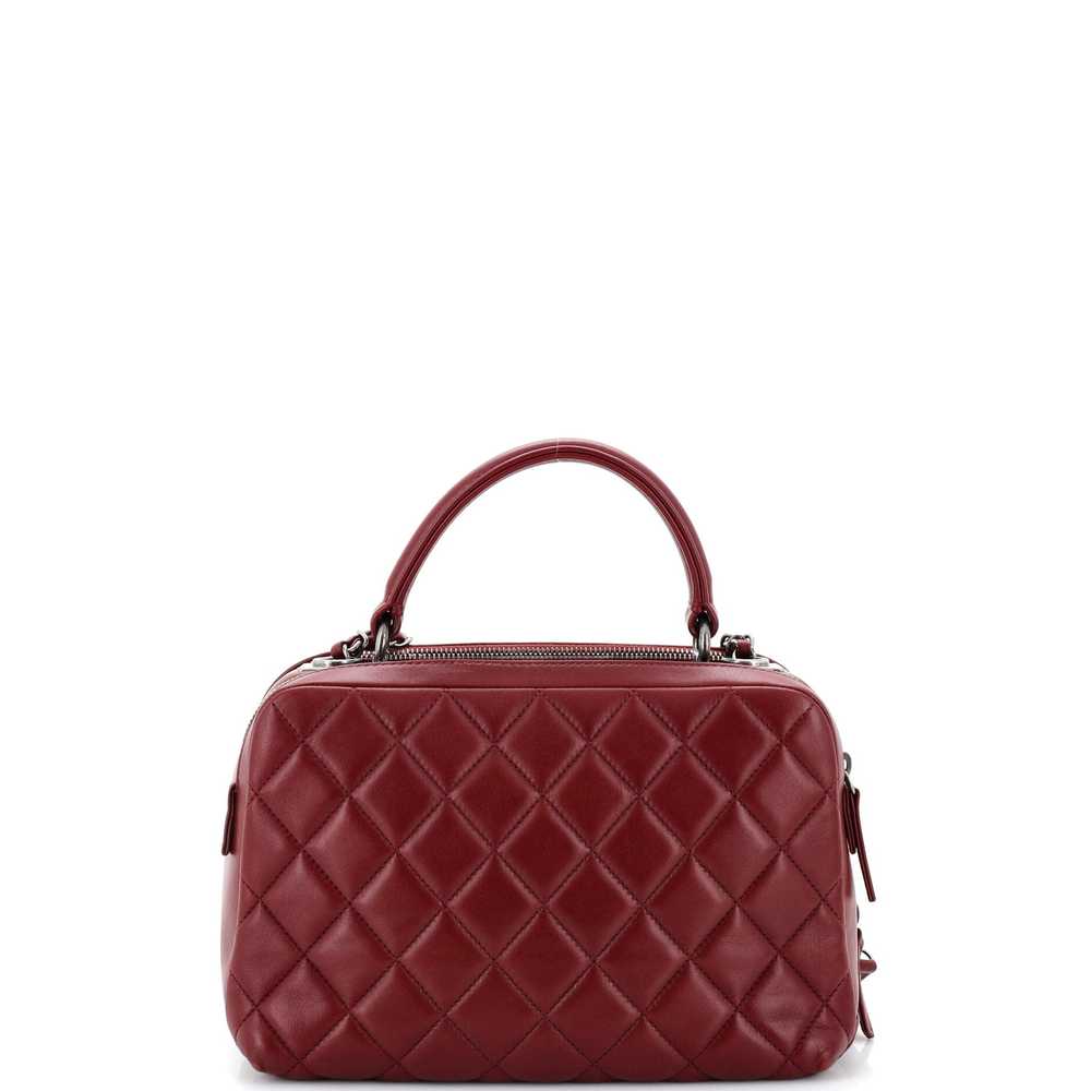 CHANEL Trendy CC Bowling Bag Quilted Lambskin Med… - image 4