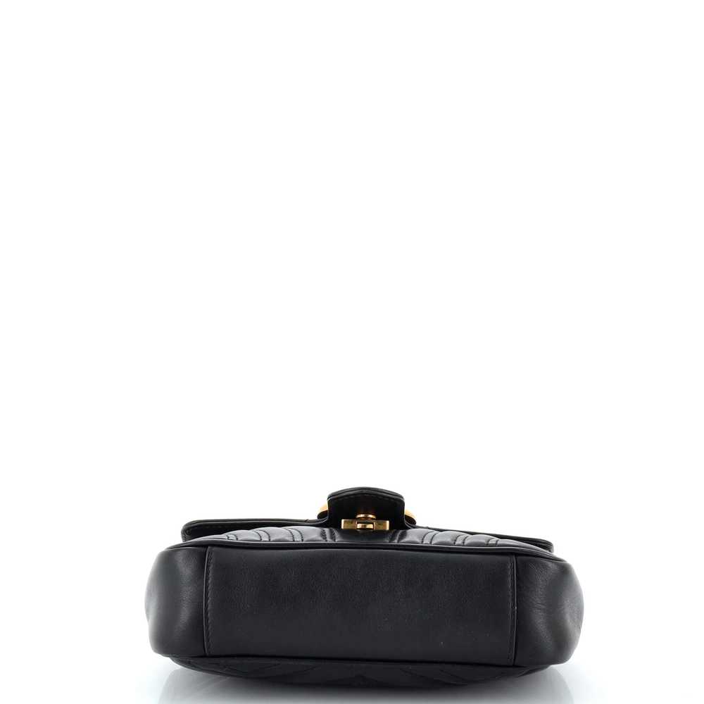 GUCCI GG Marmont Flap Bag Matelasse Leather Mini - image 4