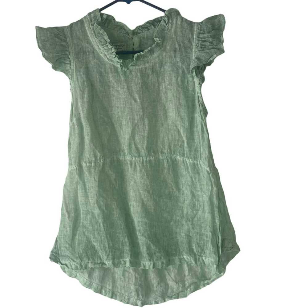 Other Haris Cotton Women XS Linen Green Cottage B… - image 1