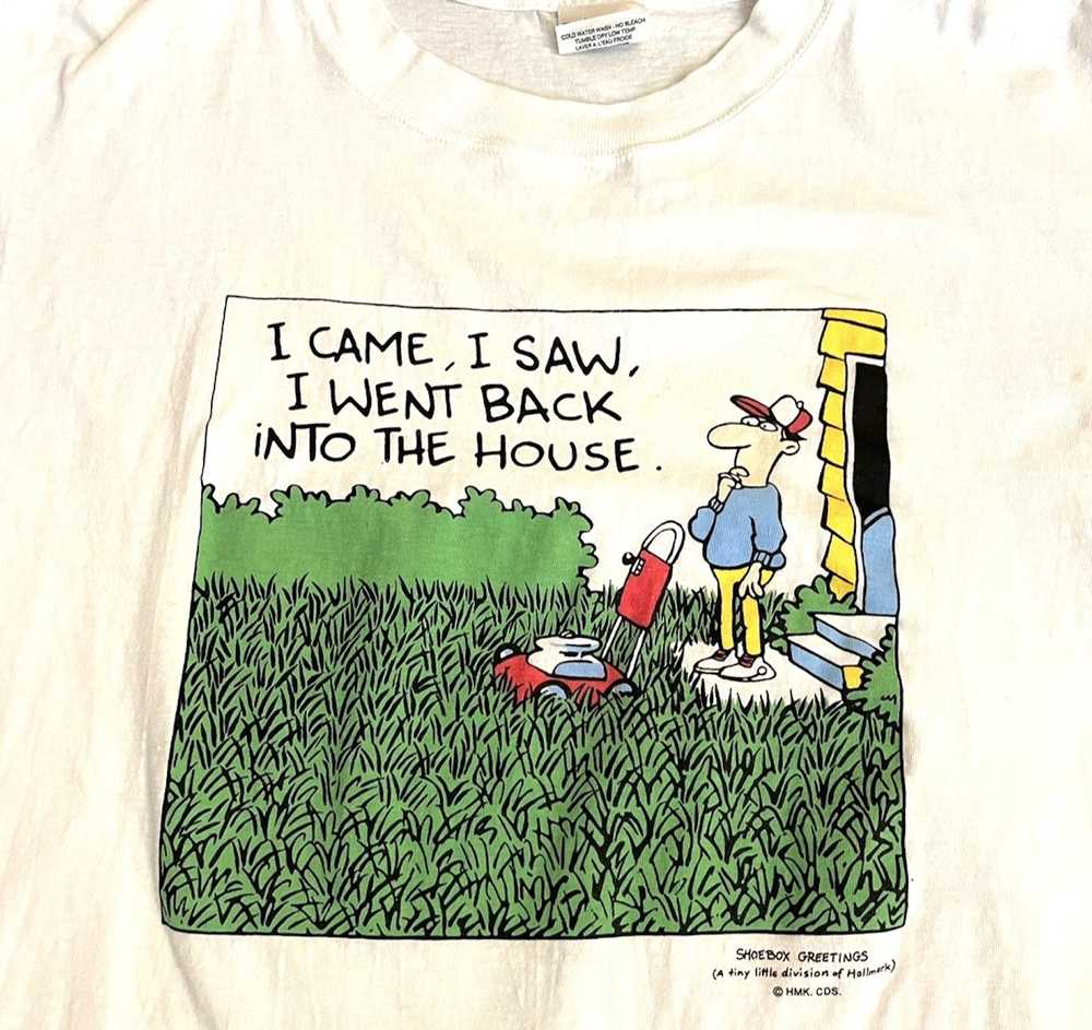 Humor × Vintage Lawn Joke T vintage 90s dad humor… - image 1