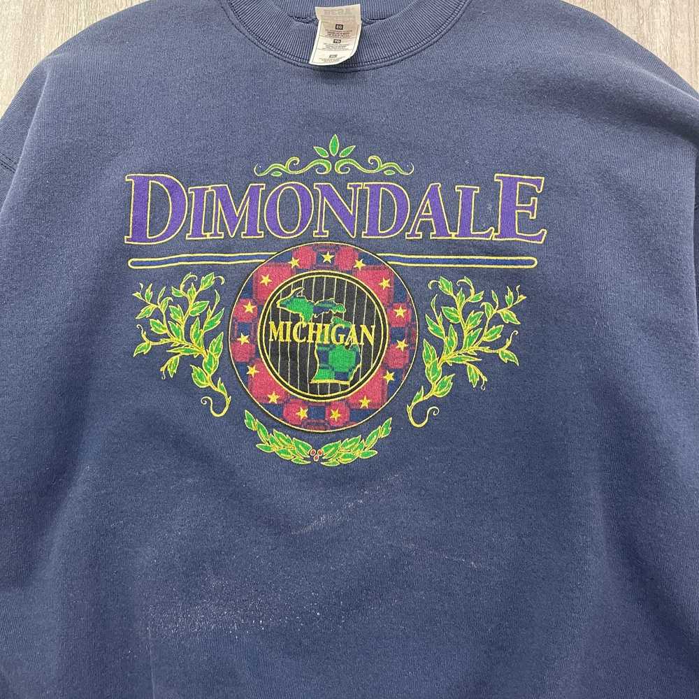 Fruit Of The Loom VINTAGE 90s Dimondale Michigan … - image 3