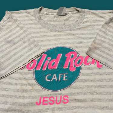 Vintage Vintage 90s Jesus Hard Rock Cafe Parody T… - image 1