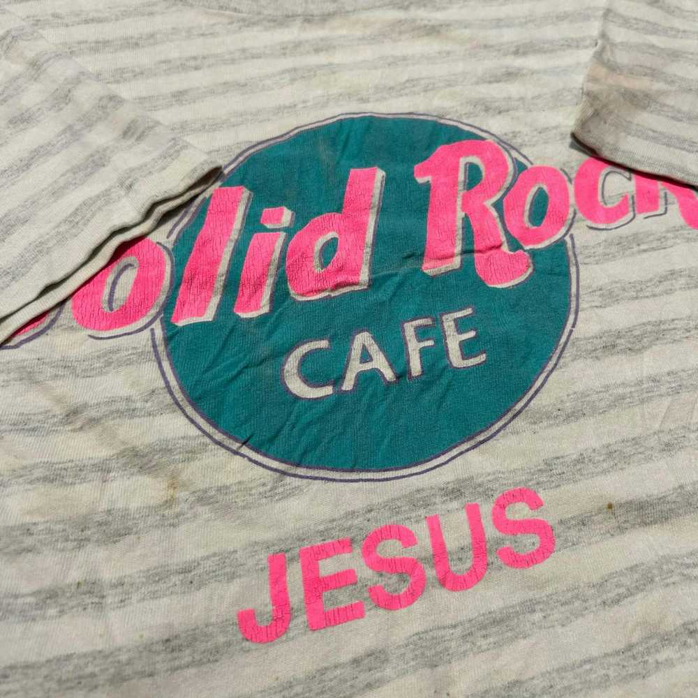 Vintage Vintage 90s Jesus Hard Rock Cafe Parody T… - image 2