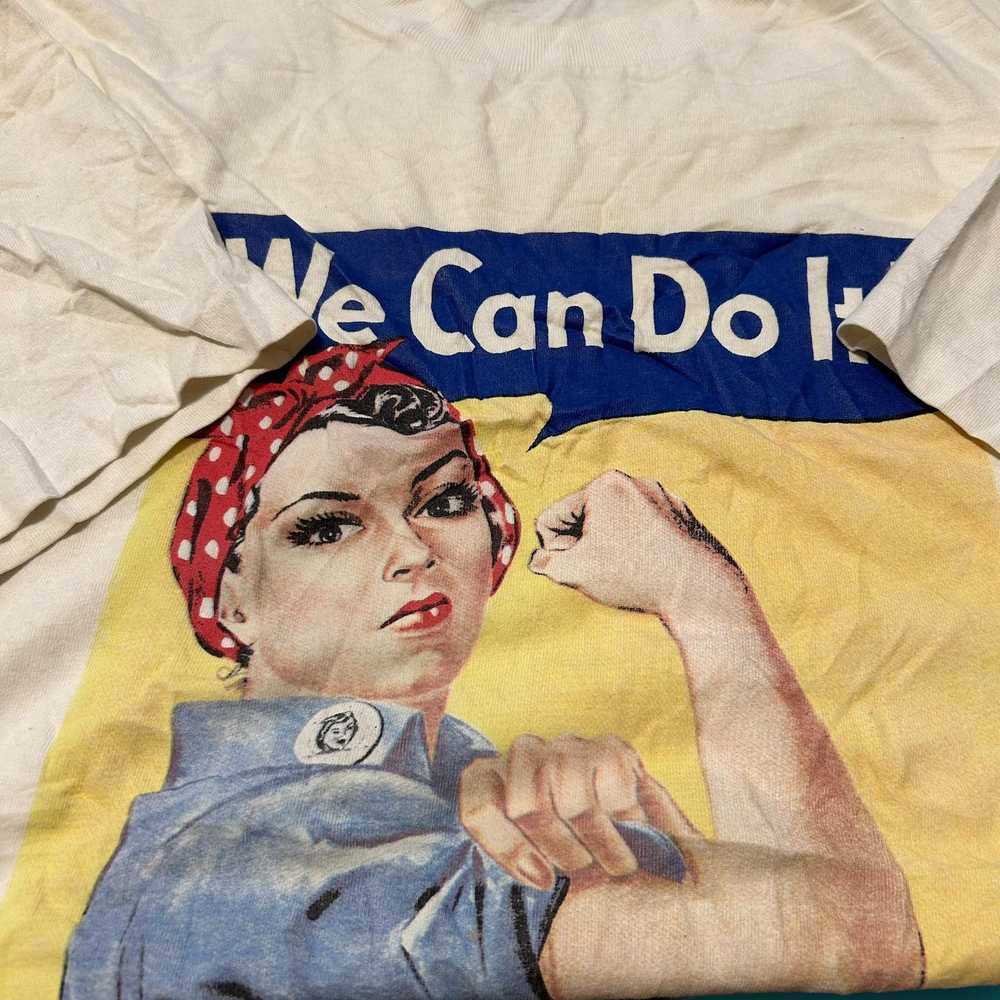 Anvil Vintage 90s We Can Do it Propaganda T Shirt - image 3