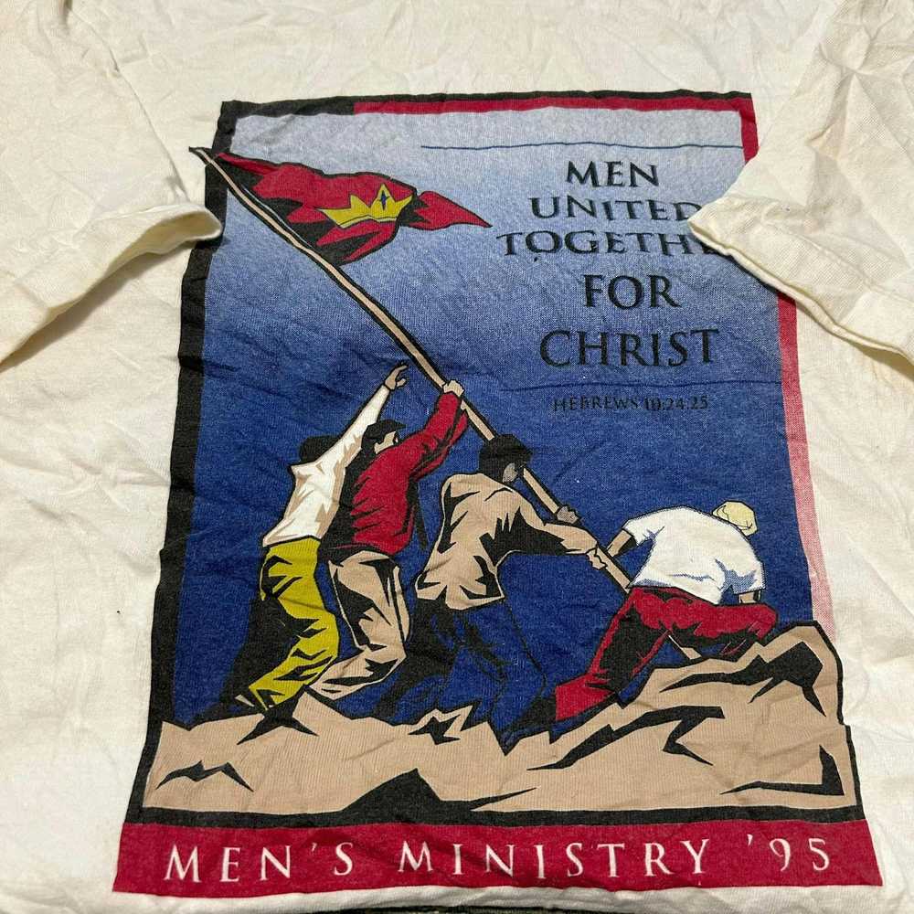 Vintage Vintage 90s Mens United Church T Shirt - image 3