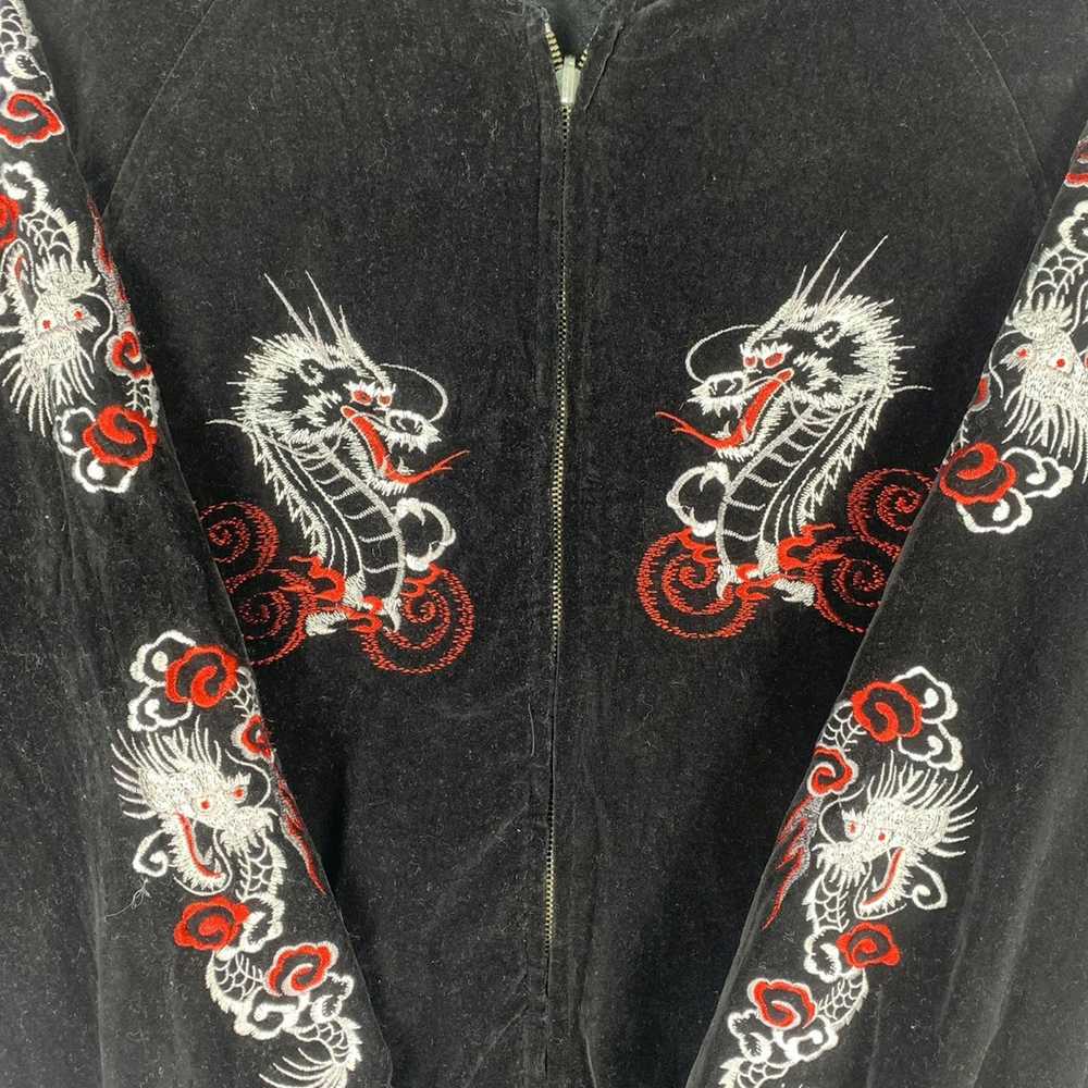 Japanese Brand × Vintage velvet reversible dragon… - image 10