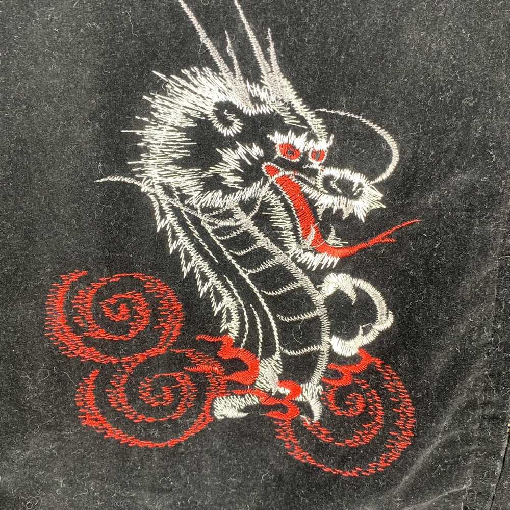 Japanese Brand × Vintage velvet reversible dragon… - image 11
