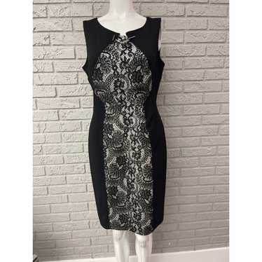 Other Enfocus Studio Sleeveless Black Lace Sheath… - image 1