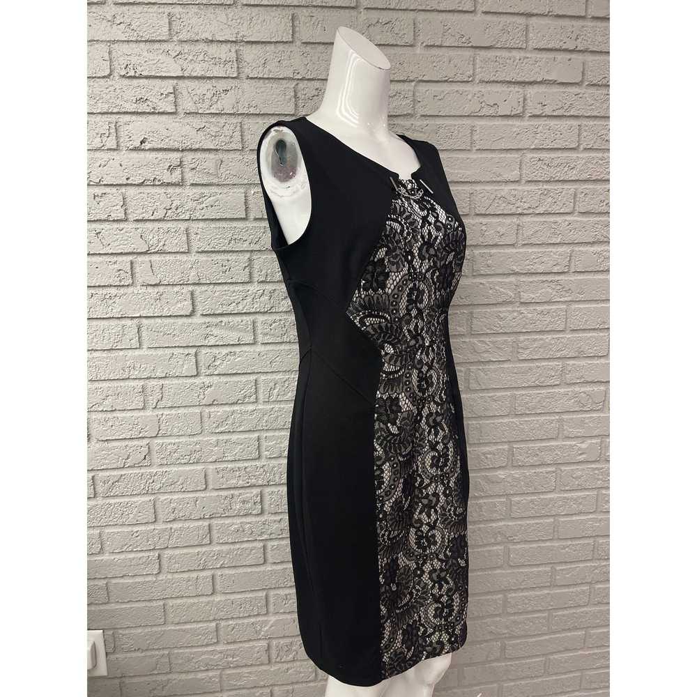 Other Enfocus Studio Sleeveless Black Lace Sheath… - image 2