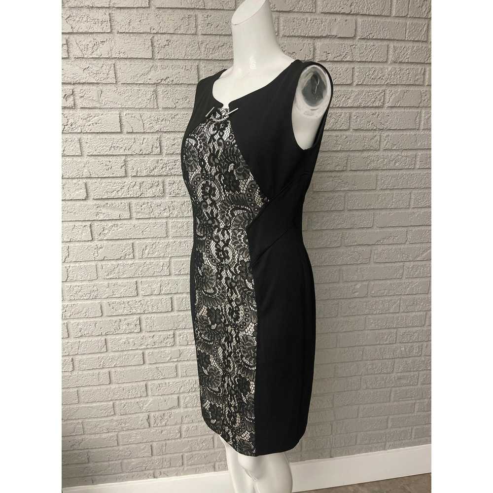 Other Enfocus Studio Sleeveless Black Lace Sheath… - image 3