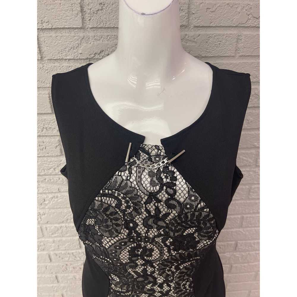 Other Enfocus Studio Sleeveless Black Lace Sheath… - image 4