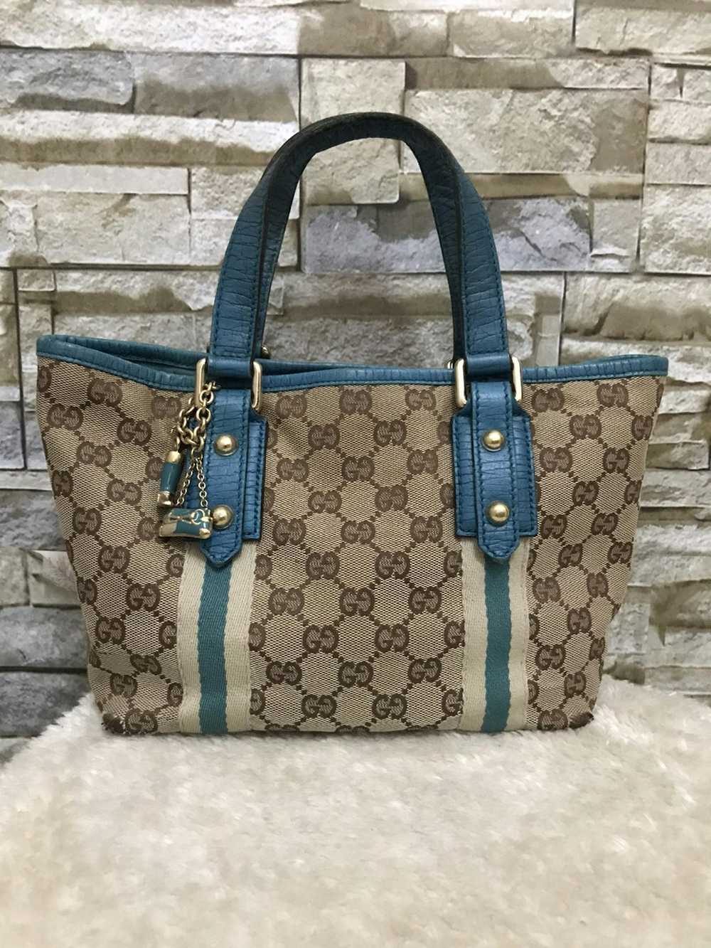 Gucci Gucci GG Pattern Mini tote hand Bag - image 1